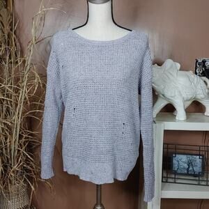 American Eagle AE NWT New Light Purple Grey Gray Size Small S Distressed Soft